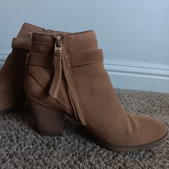 Sam Edelman Suede Leather Ankle Booties - Picture 6 of 14